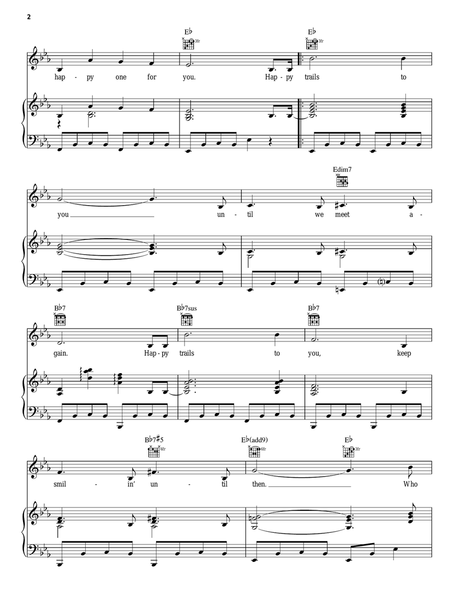Happy Trails Acoustic Guitar scores gallery preview page 2
