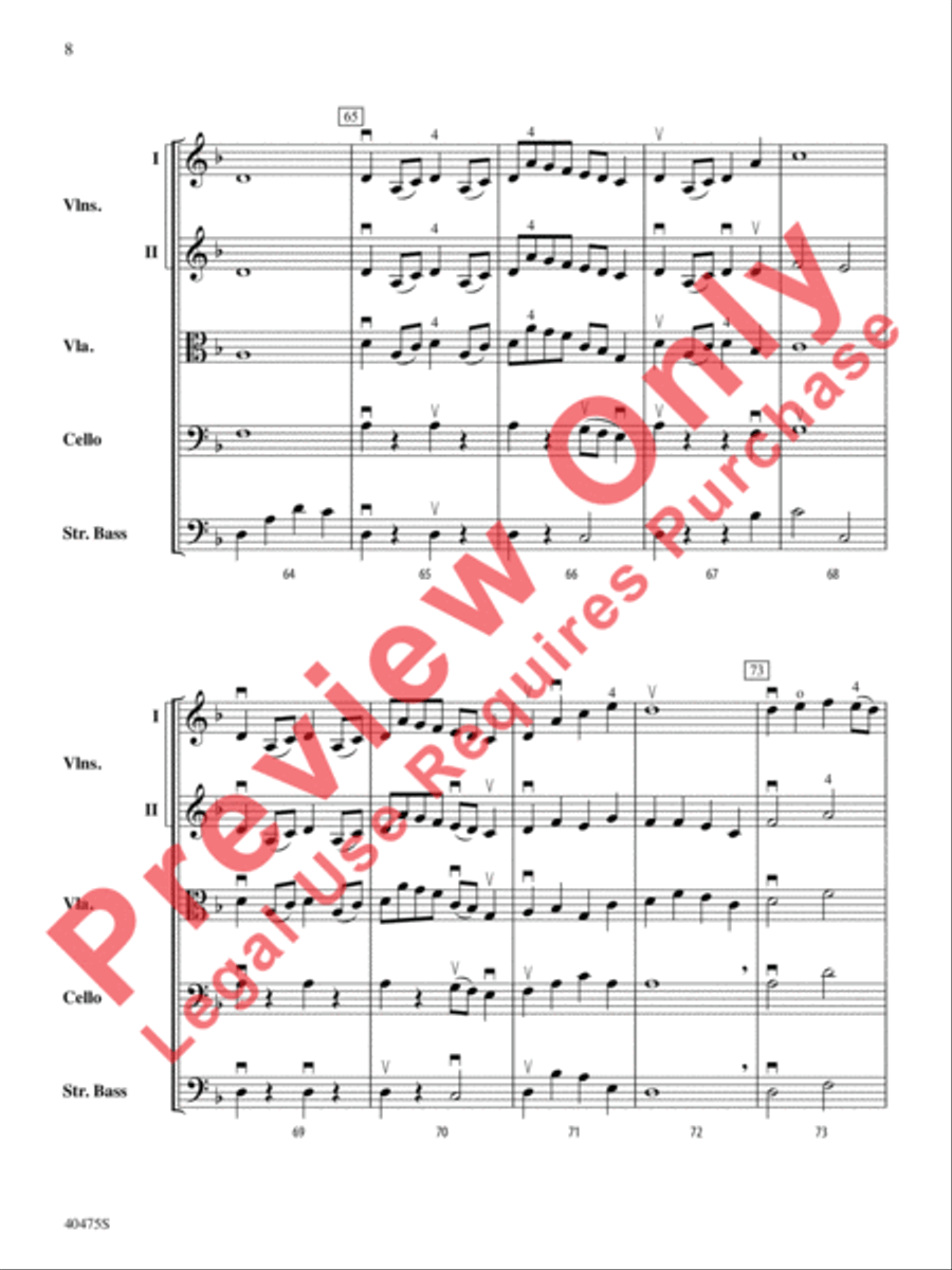Dove's Vagary String Orchestra scores gallery preview page 9