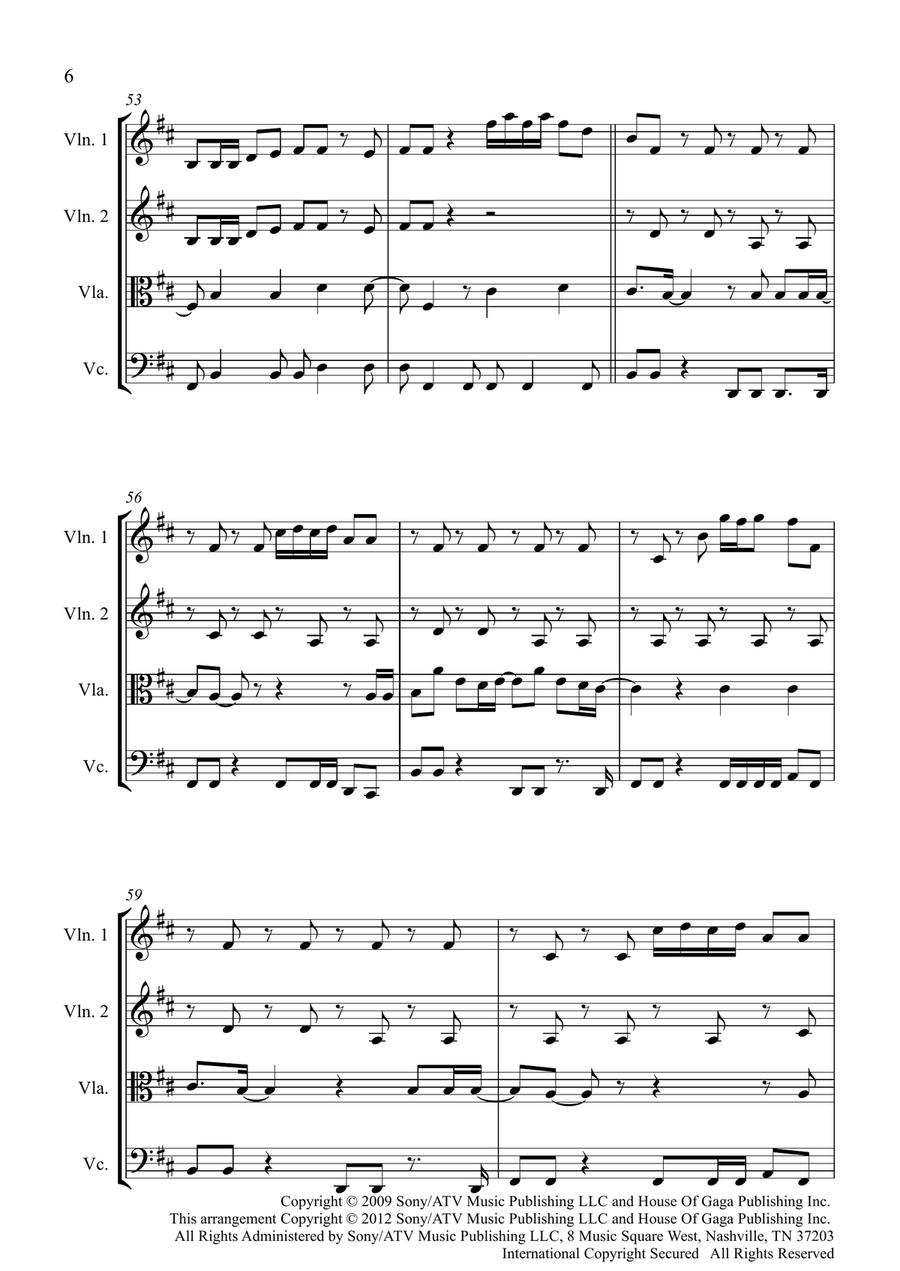Alejandro String Quartet scores gallery preview page 6