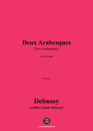 Book cover for Debussy-Two Arabesques(Deux Arabesques),CD 74;L.66