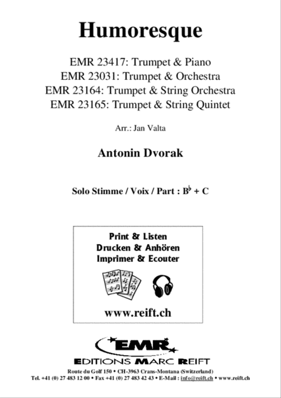 Humoresque Trumpet Solo scores gallery preview page 2