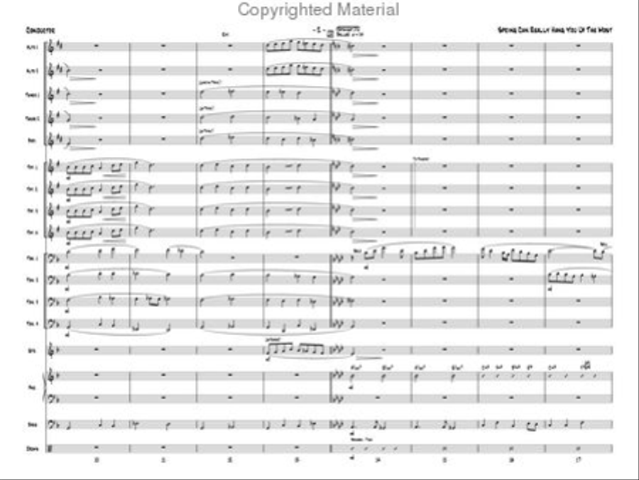 Spring Can Really Hang You Up the Most Jazz Ensemble scores gallery preview page 3