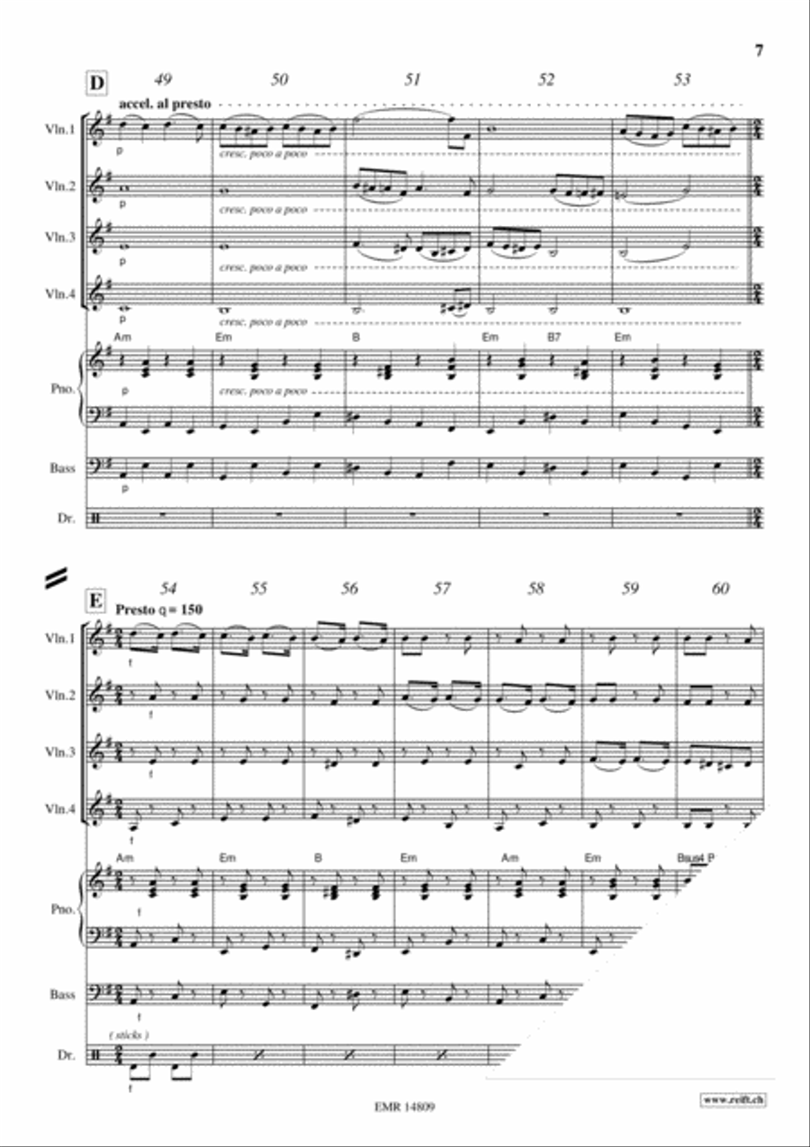 Russian Gipsy Song Violin scores gallery preview page 7