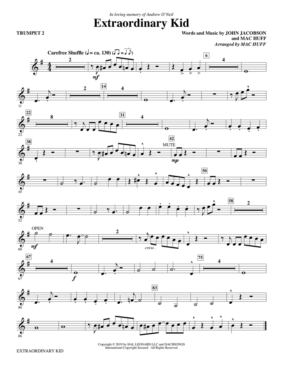 Extraordinary Kid - Trumpet 2