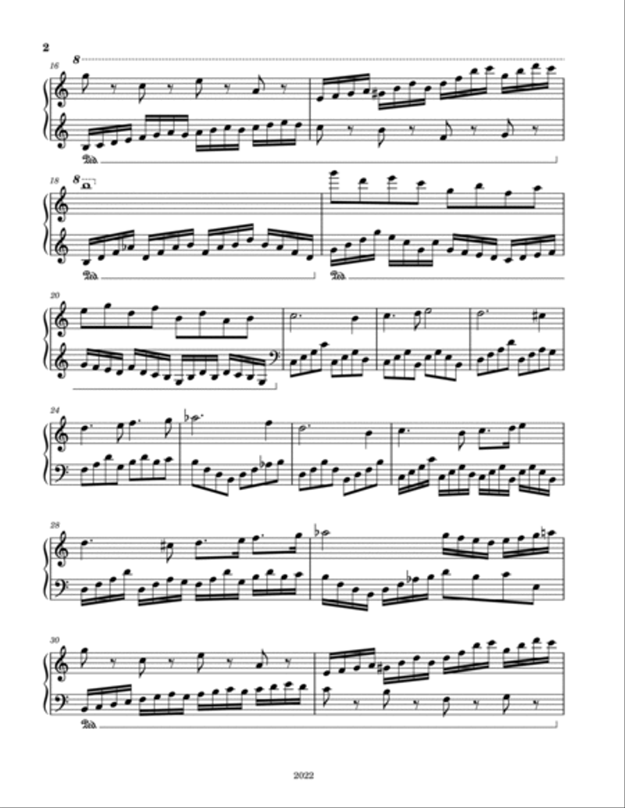Piano Solo No. 50234 Piano Solo No. 50234 Piano Solo scores gallery preview page 2