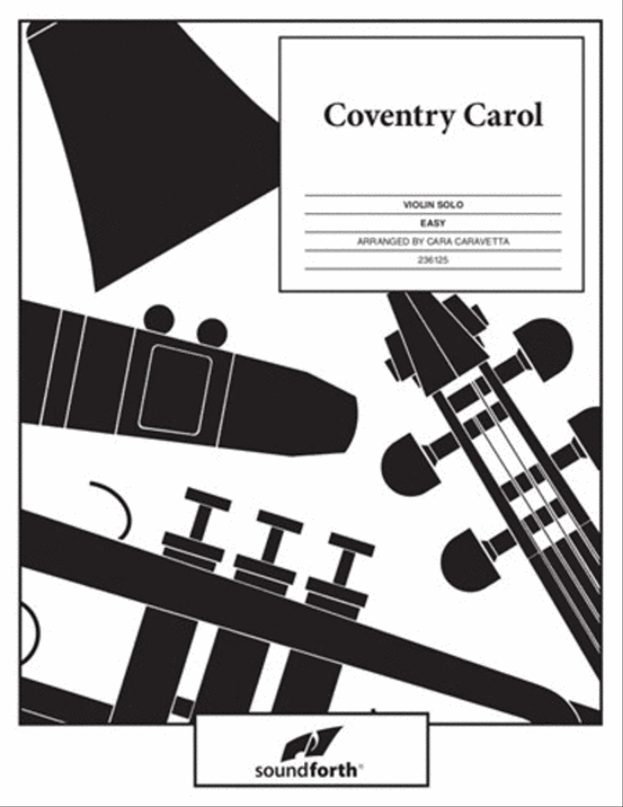 Coventry Carol Violin Solo scores gallery preview page 1