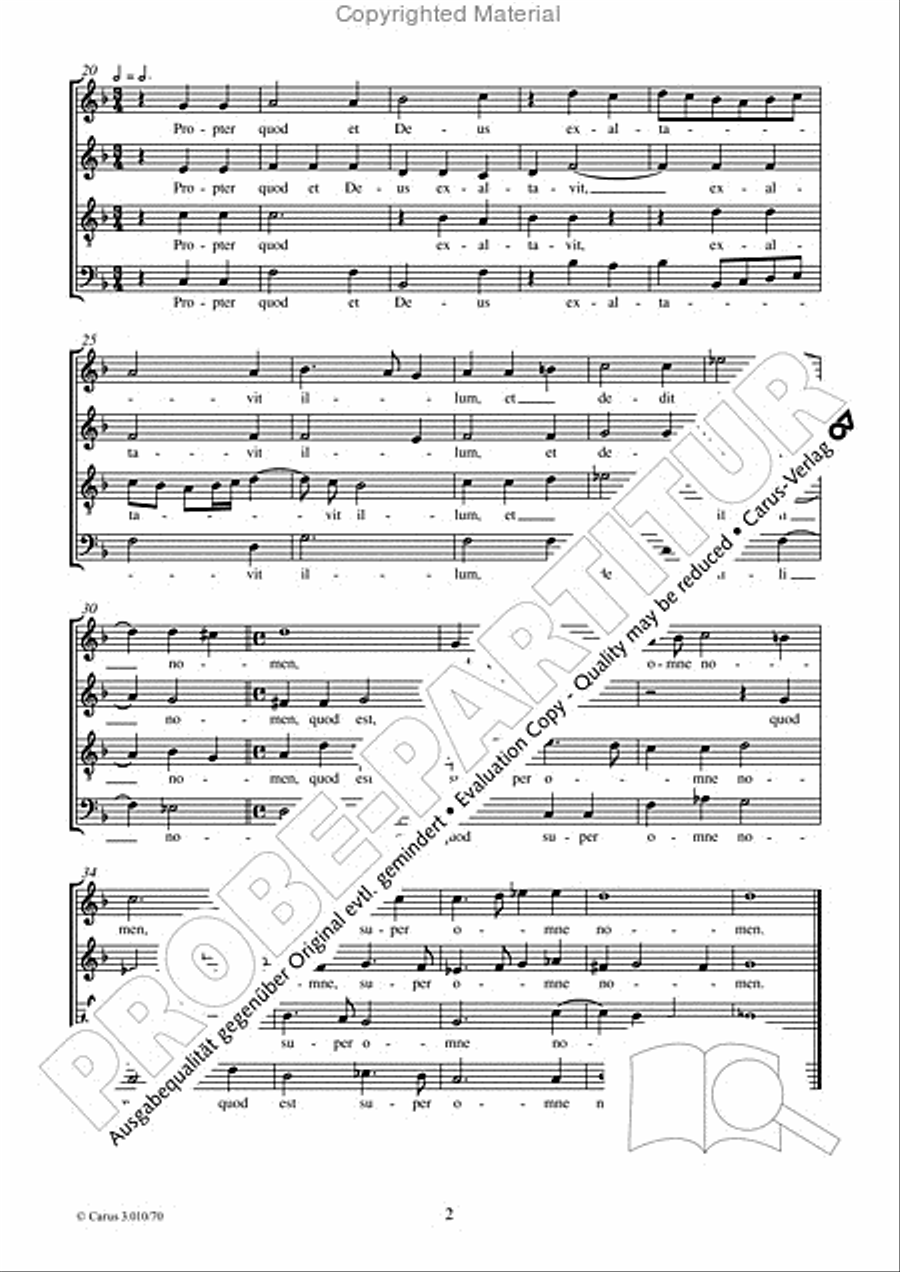 Christus factus est 4-Part scores gallery preview page 3