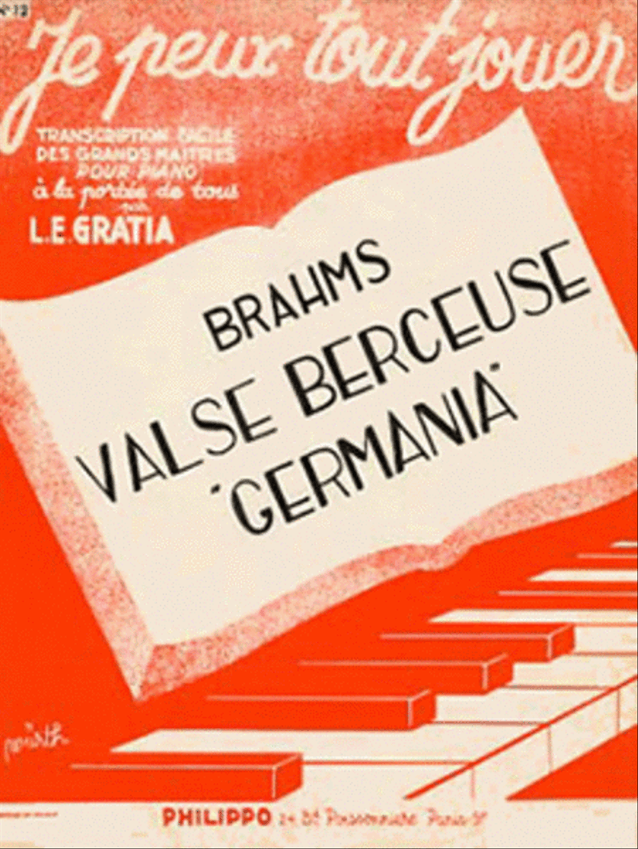 Valse berceuse Op. 39 No. 15 de Germania (JPTJ12) Easy Piano scores gallery preview page 1