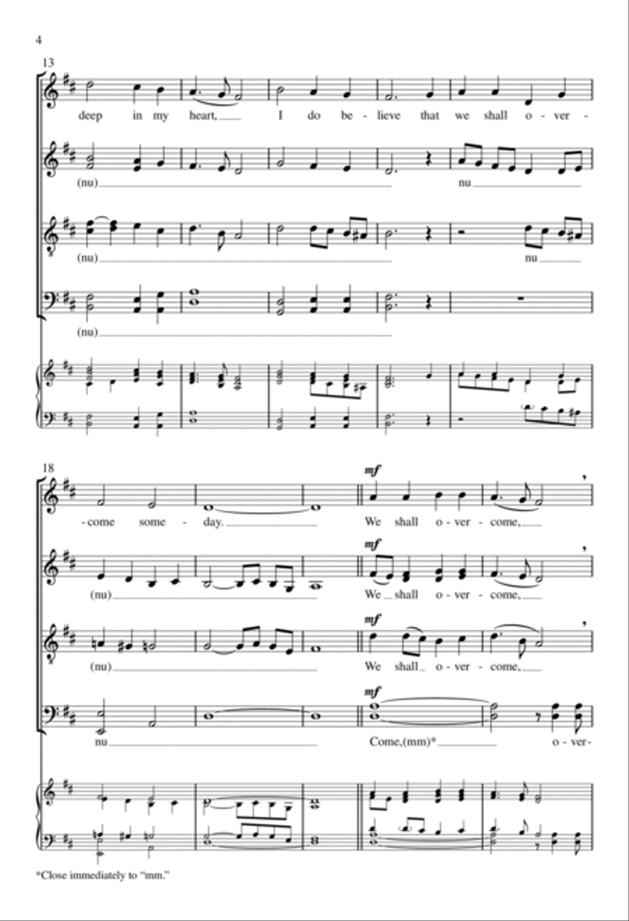 We Shall Overcome Divisi scores gallery preview page 3