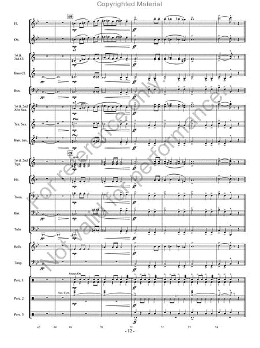 Desert Caravan Concert Band scores gallery preview page 11