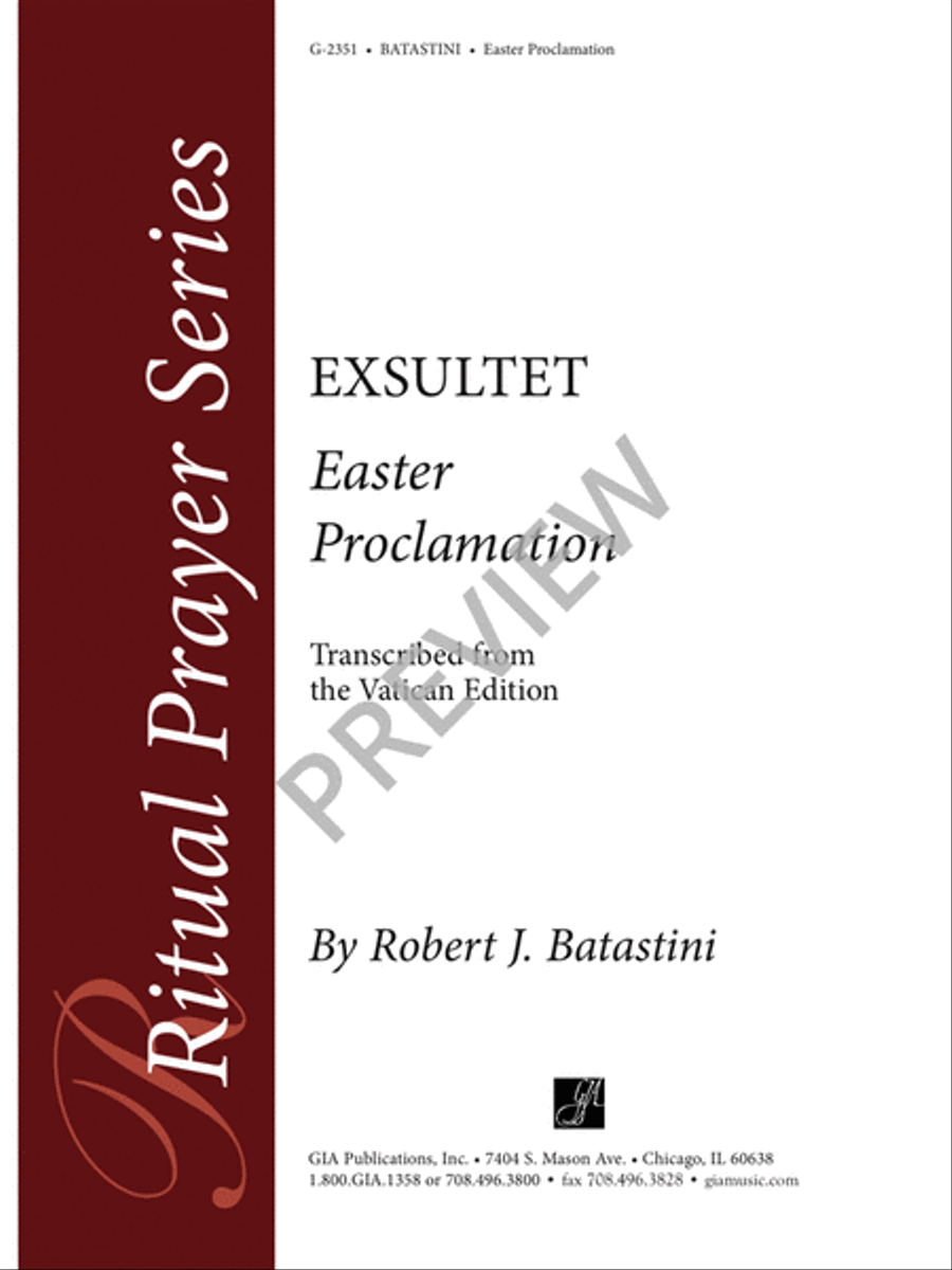Exsultet Easter scores gallery preview page 2