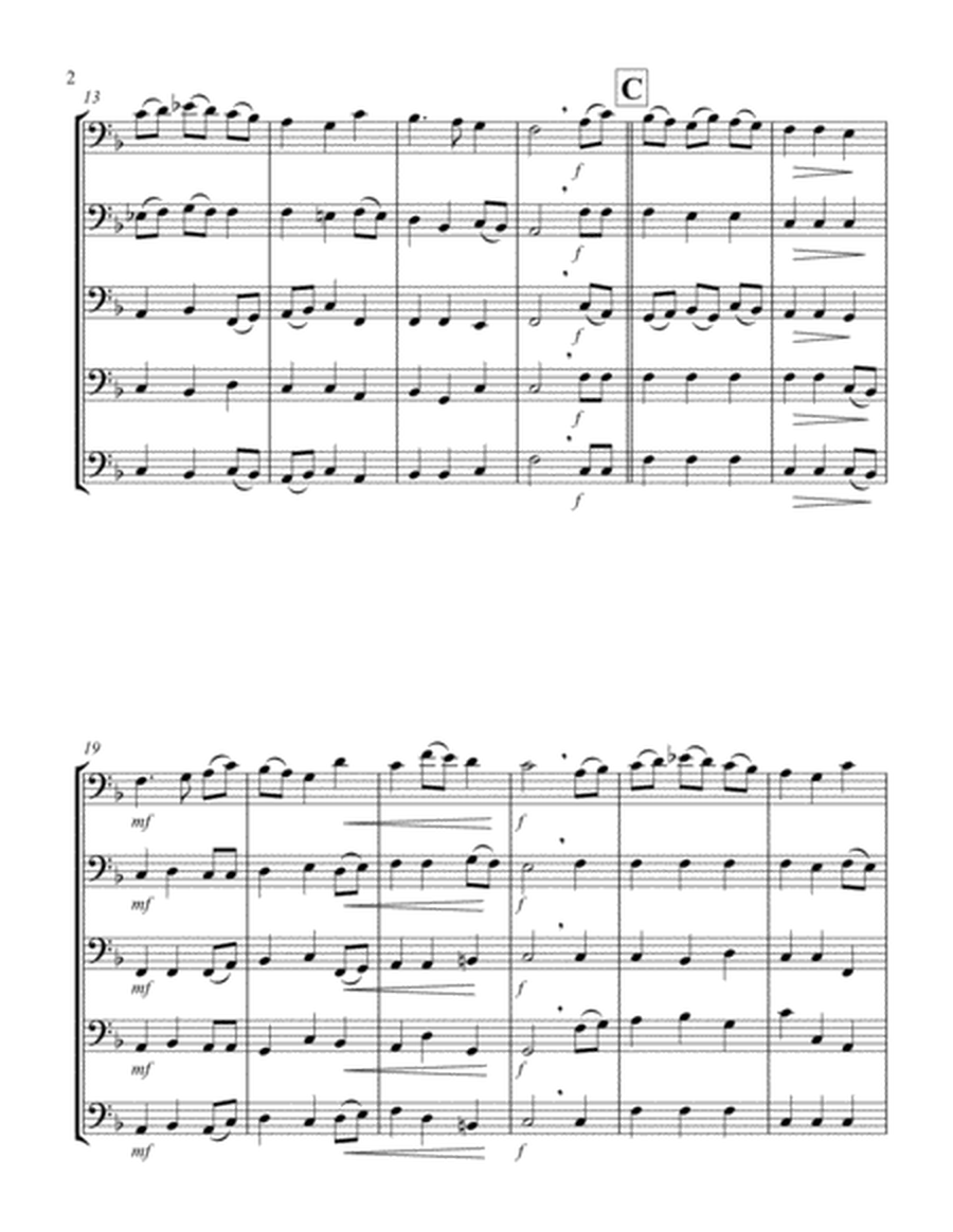 A Virgin Most Pure (F) (Trombone Quintet)