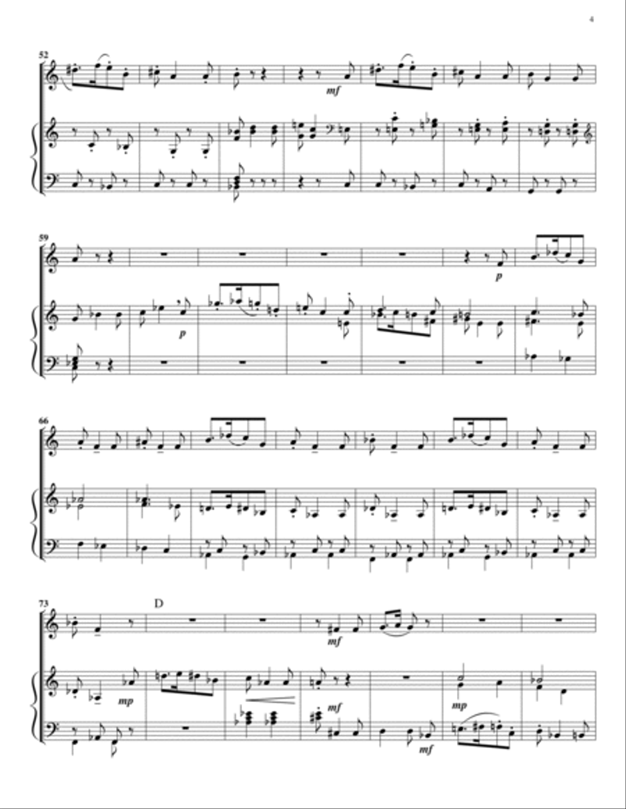 Little Concerto for Alto Clarinet (Piano Reduction) E-Flat Clarinet scores gallery preview page 4