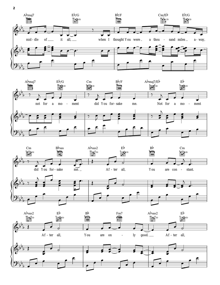 Not For A Moment (After All) Guitar scores gallery preview page 2