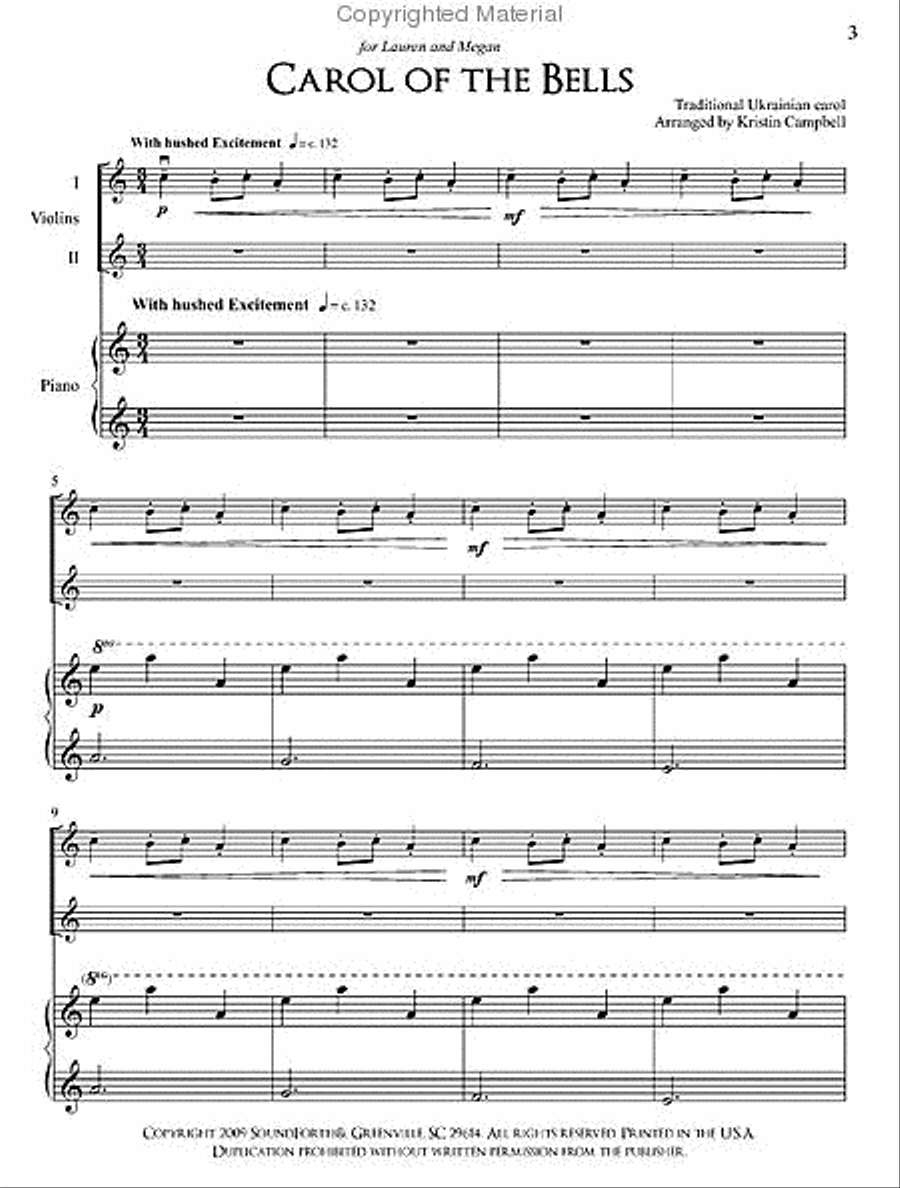 Winter's Snow String Duet scores gallery preview page 2