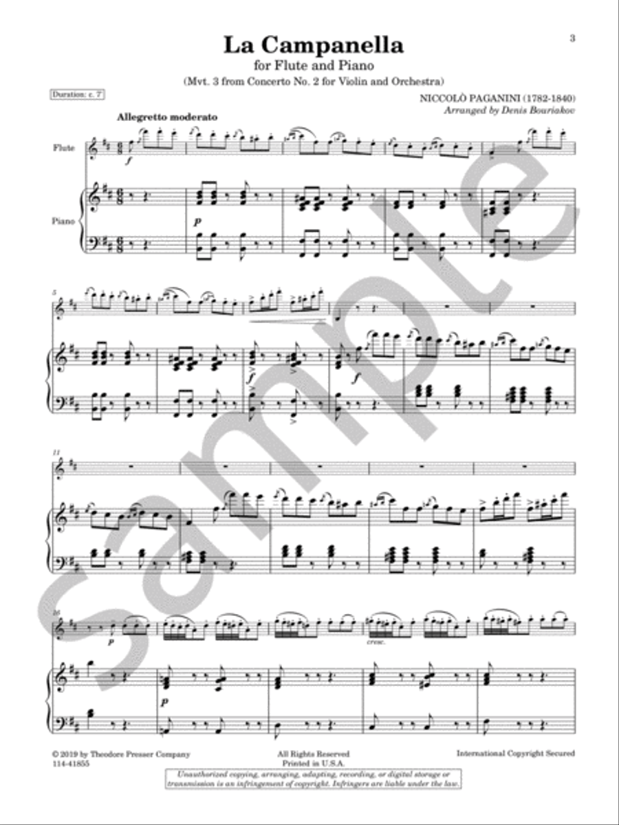 La Campanella La Campanella Chamber Music scores gallery preview page 3