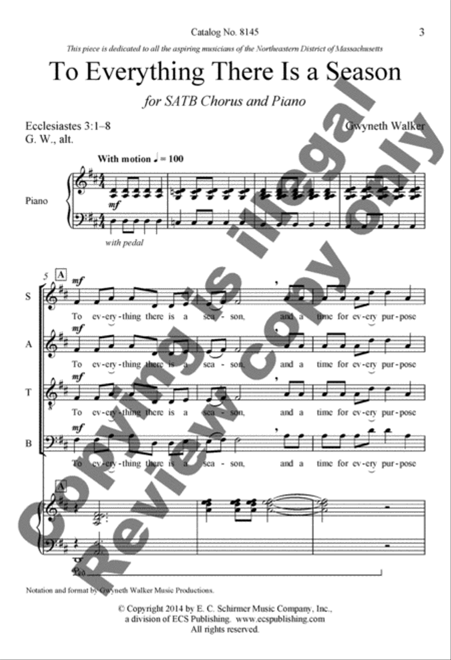 To Everything There Is a Season 4-Part scores gallery preview page 2