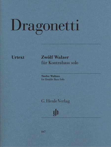 Dragonetti - 12 Waltzes Double Bass Solo Urtext