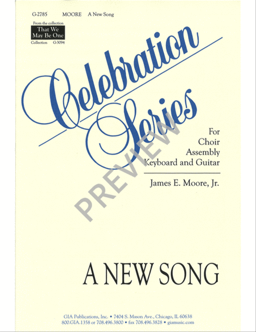 A New Song A New Song 4-Part scores gallery preview page 2