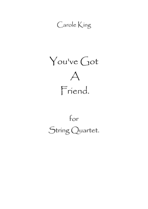 Book cover for You've Got A Friend