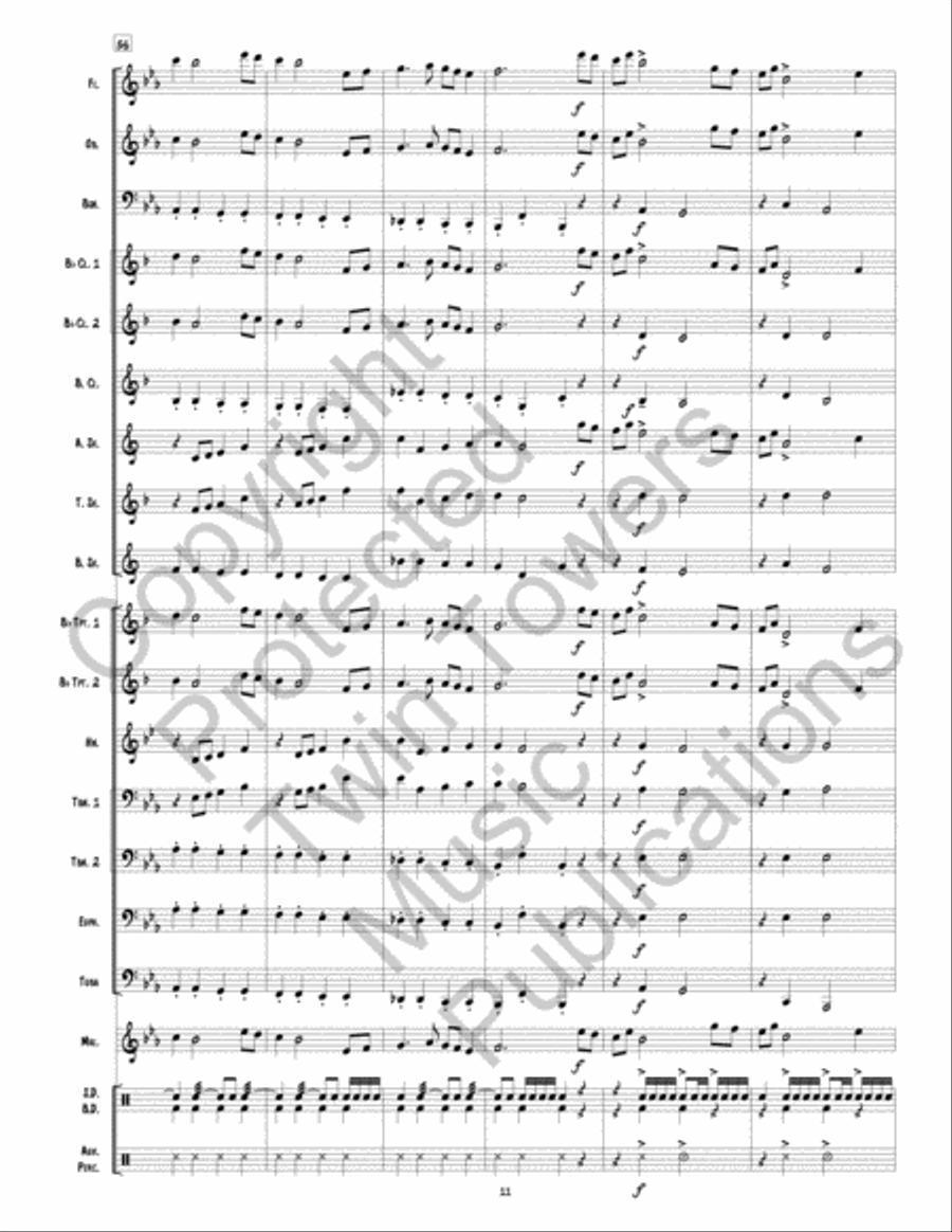 The Red Bird Lumber Company March Concert Band scores gallery preview page 12
