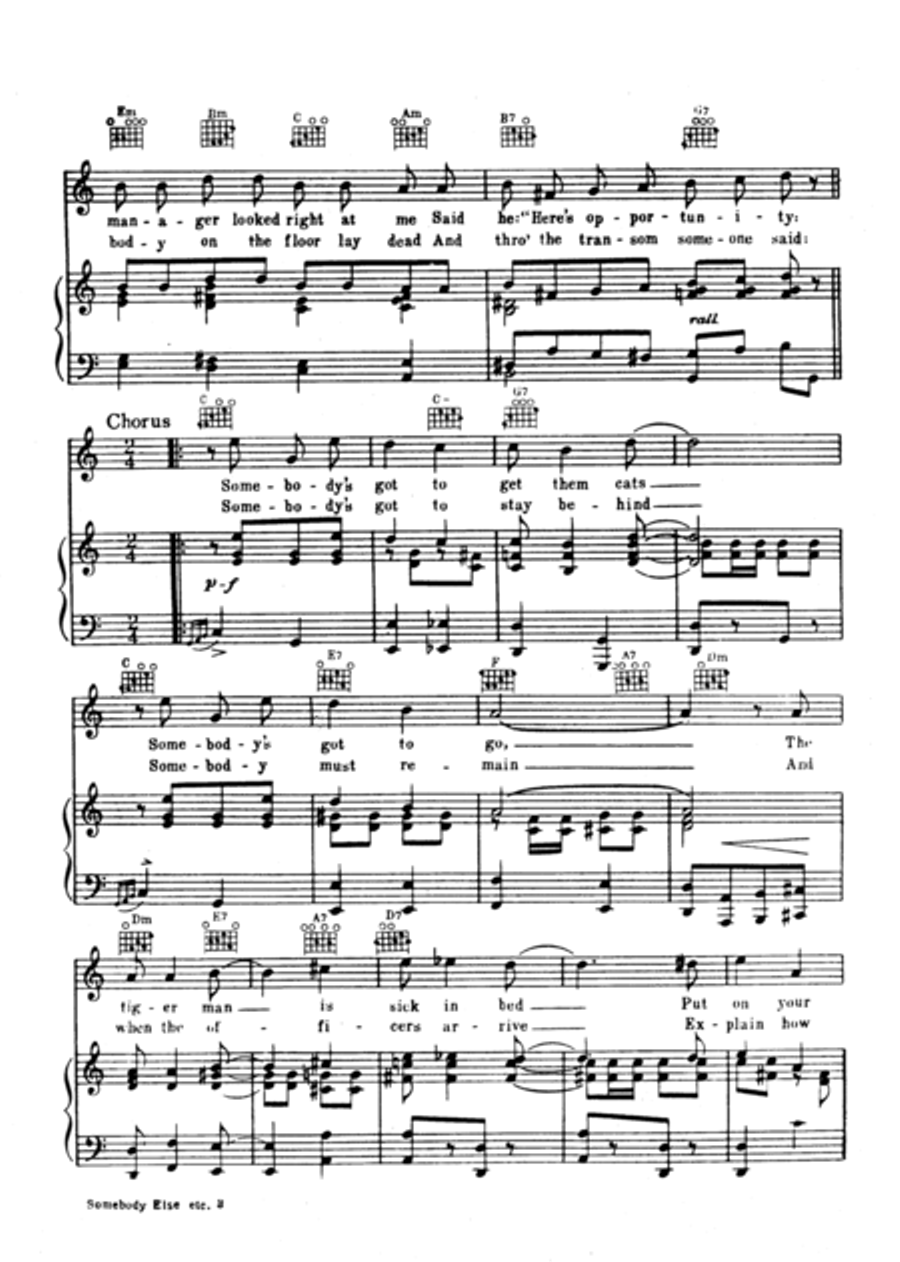 Somebody Else - Not Me Somebody Else - Not Me Voice scores gallery preview page 3