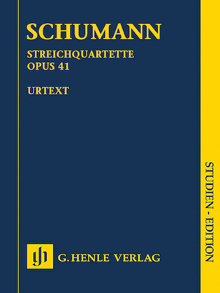 Book cover for String Quartets Op. 41