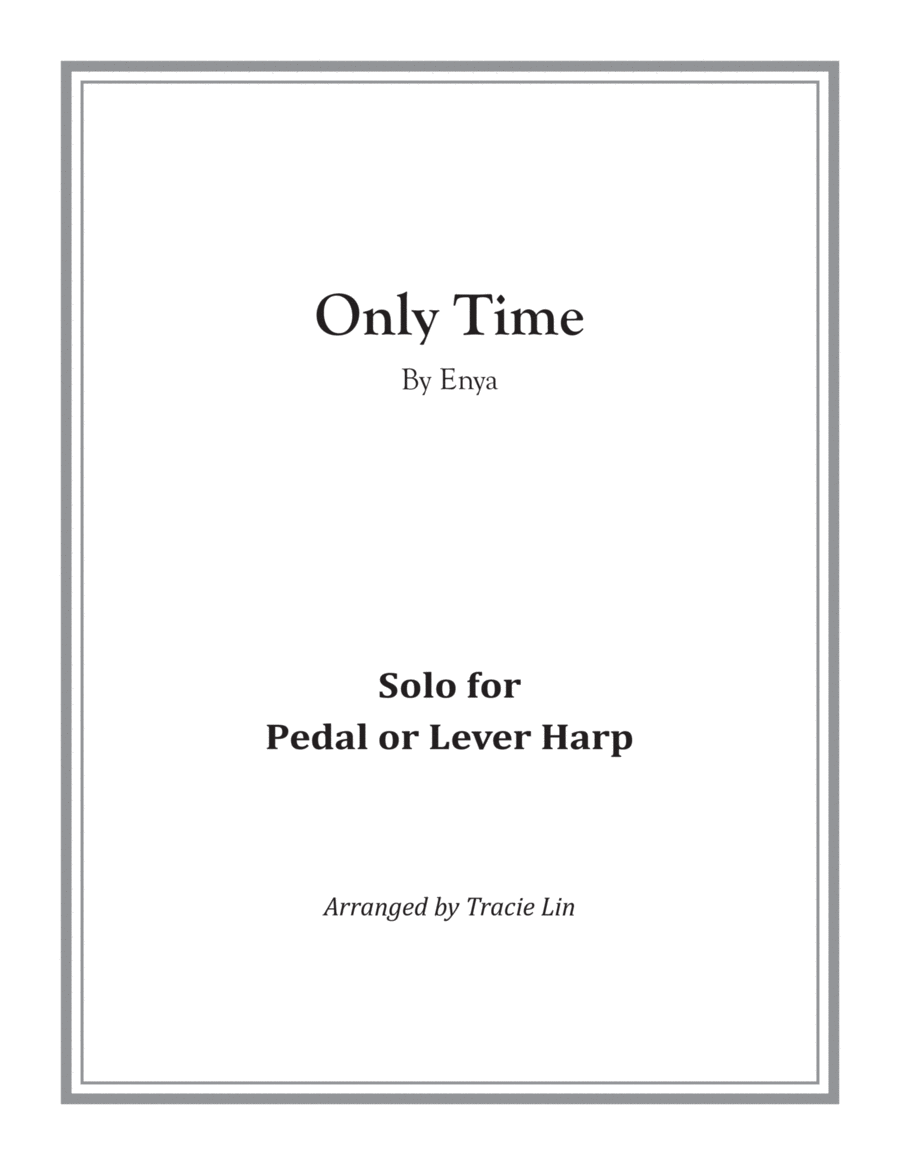 Only Time Only Time Harp scores gallery preview page 1