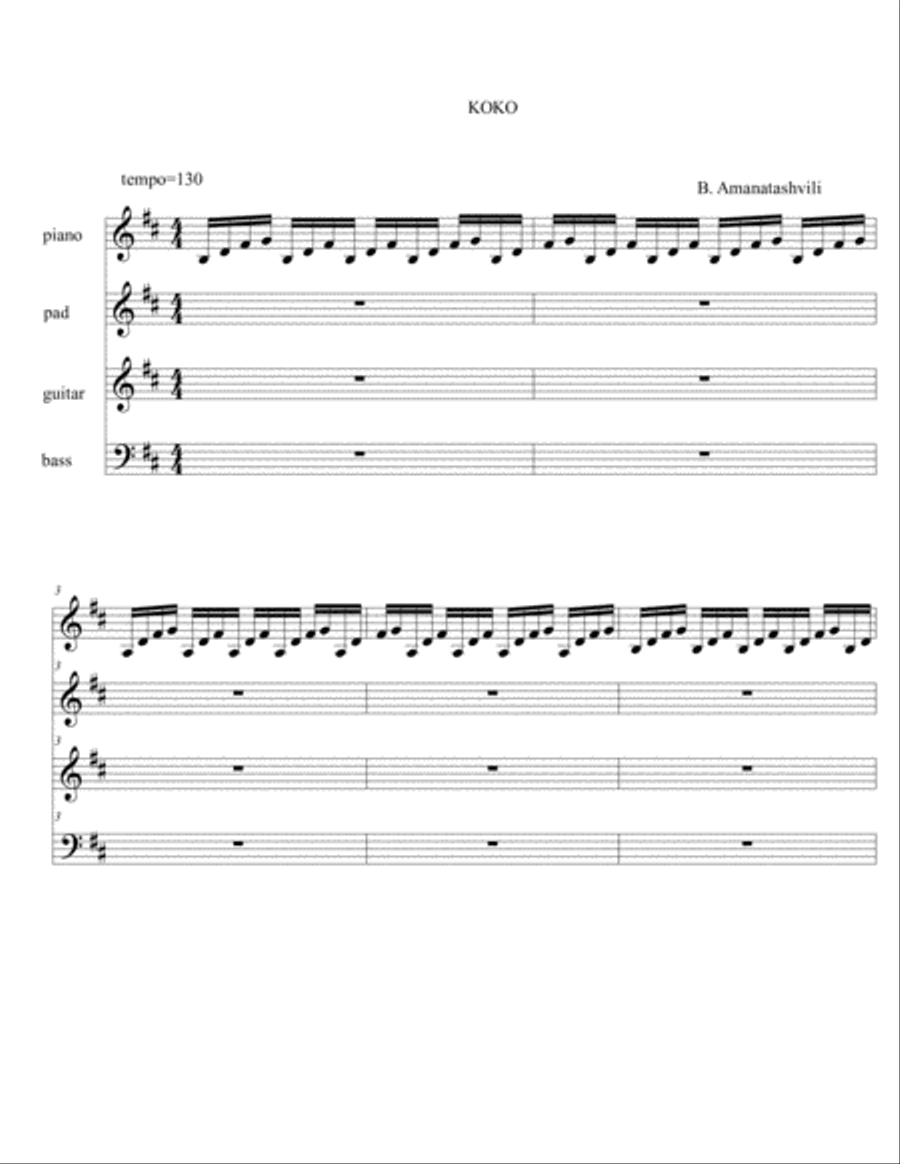 koko koko Jazz Ensemble scores gallery preview page 1