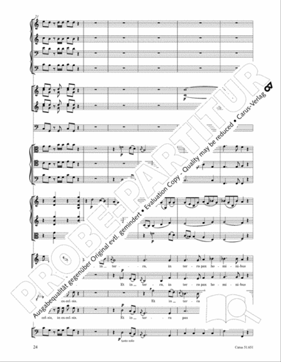 C Minor Mass, K. 427 (Missa in c KV 427) 4-Part scores gallery preview page 40