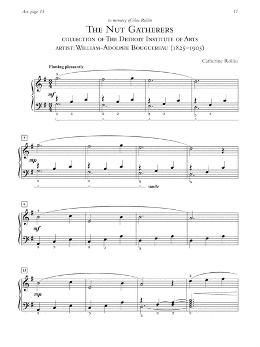 Museum Masterpieces, Book 1 Piano Solo scores gallery preview page 5
