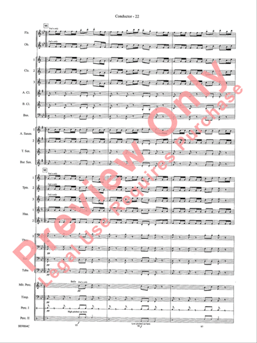 Morning Madness Morning Madness Concert Band scores gallery preview page 25