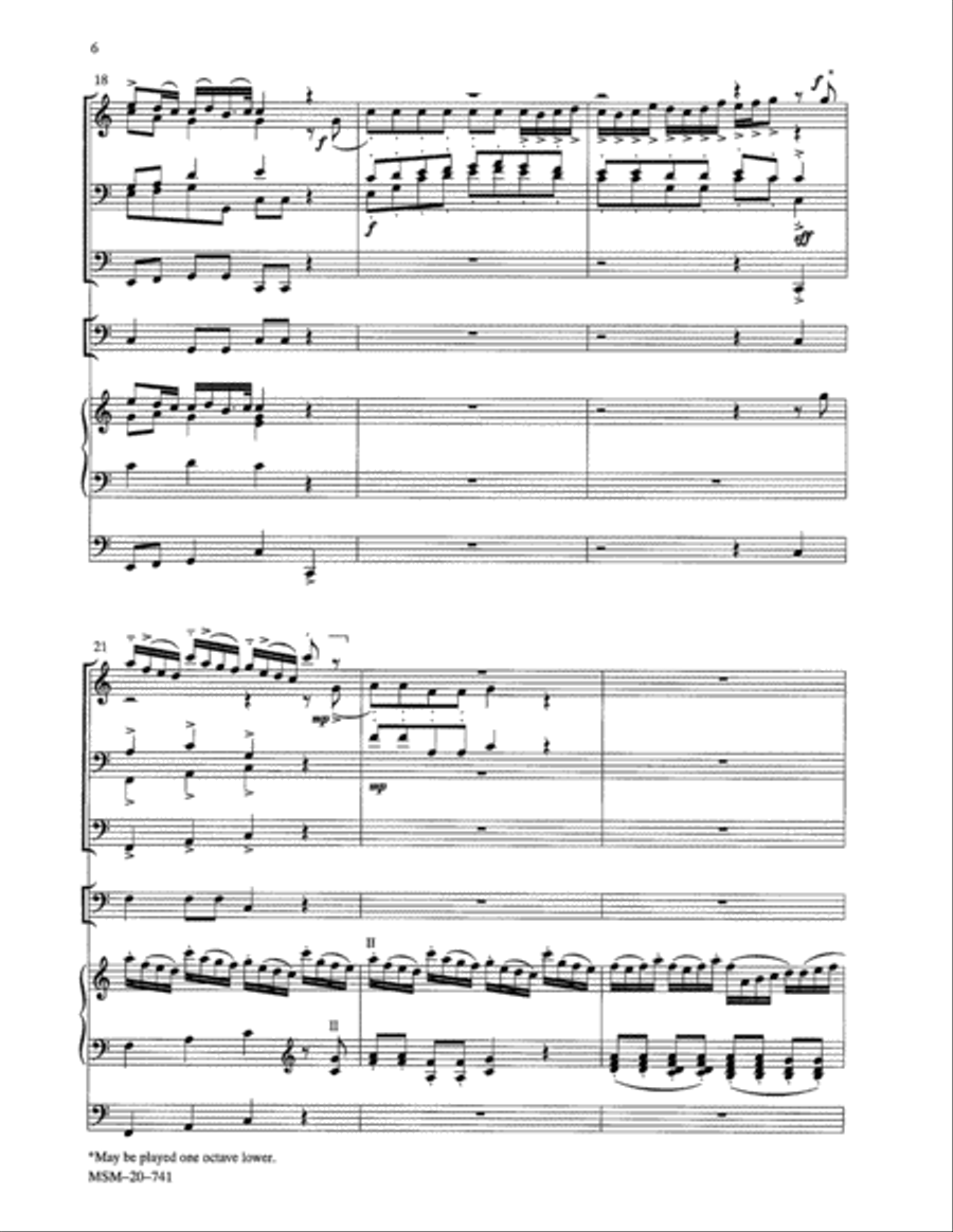 Praise the Lord: Music for a Festival Tuba scores gallery preview page 5