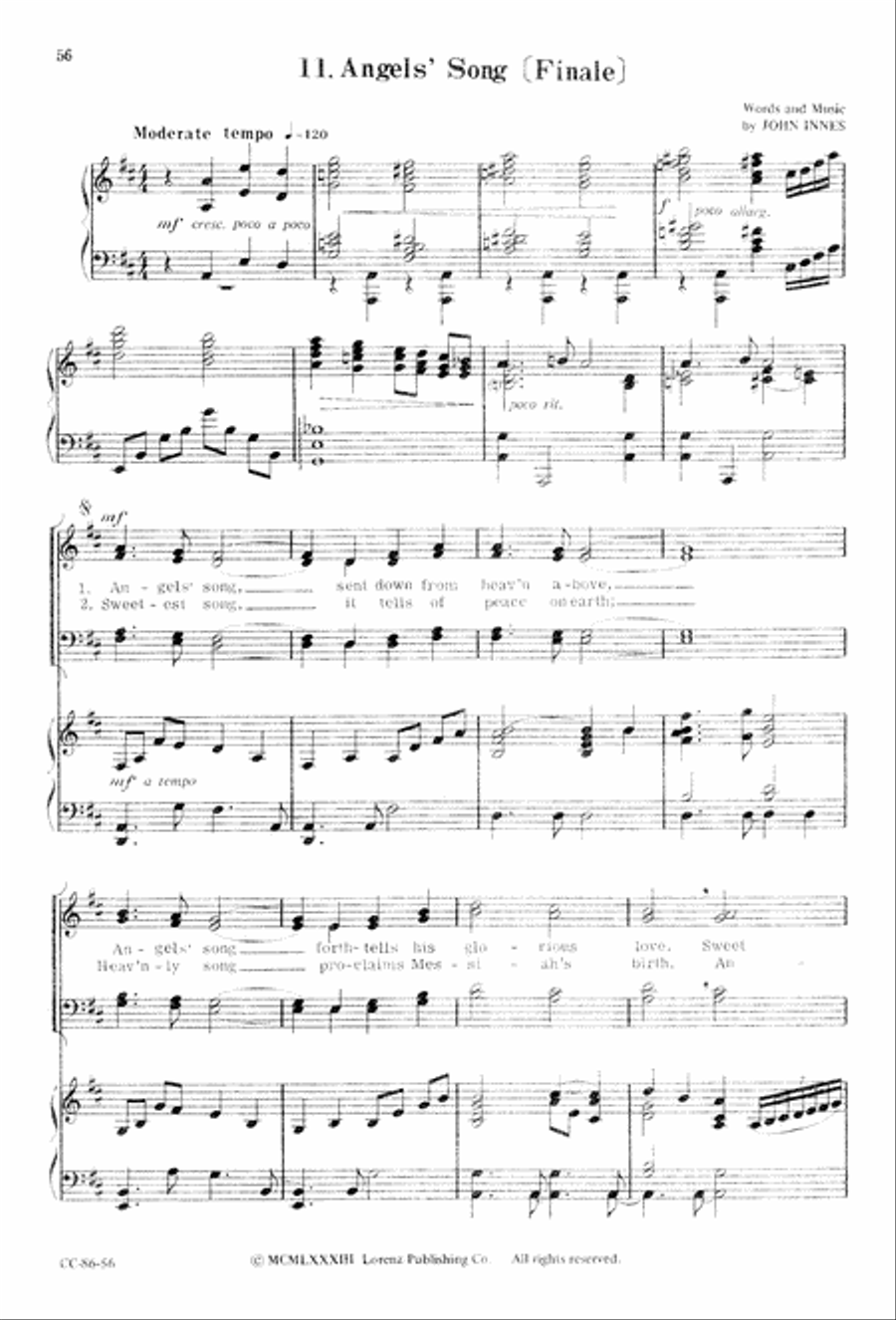 Angels' Song Angels' Song 4-Part scores gallery preview page 58