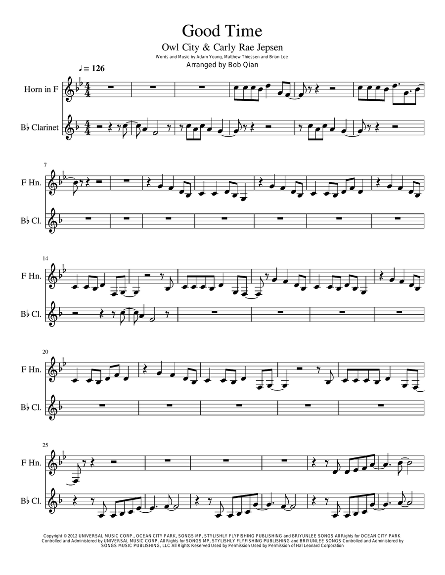 Good Time Woodwind Duet scores gallery preview page 1