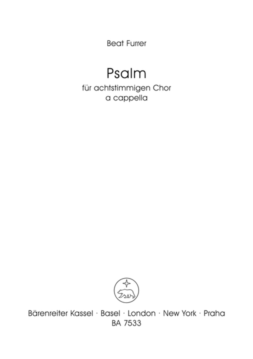 Psalm für achtstimmigen Chor a cappella (1997)