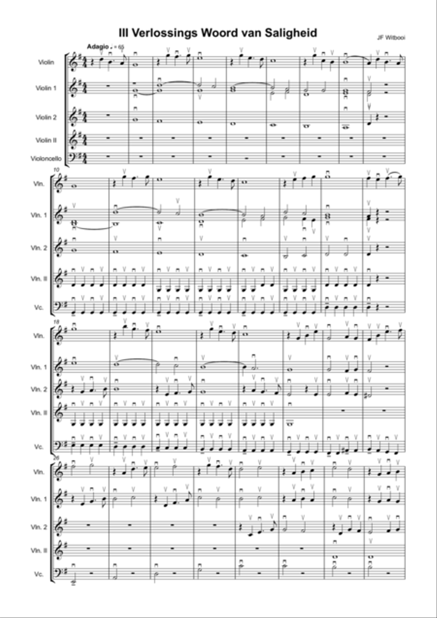 Violin Trio mov II Adagio String Trio scores gallery preview page 1