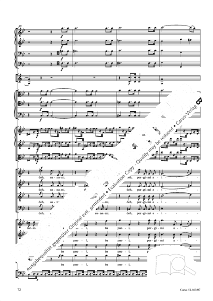 Davide penitente 4-Part scores gallery preview page 85