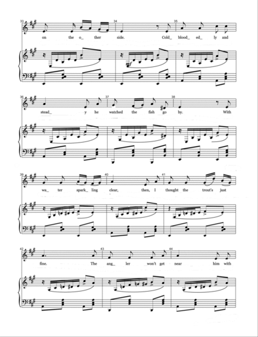 Die Forelle (The Trout) English Version Voice scores gallery preview page 3