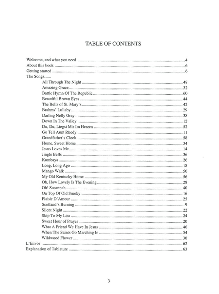 Basic Melodic Autoharp Solos Autoharp scores gallery preview page 4