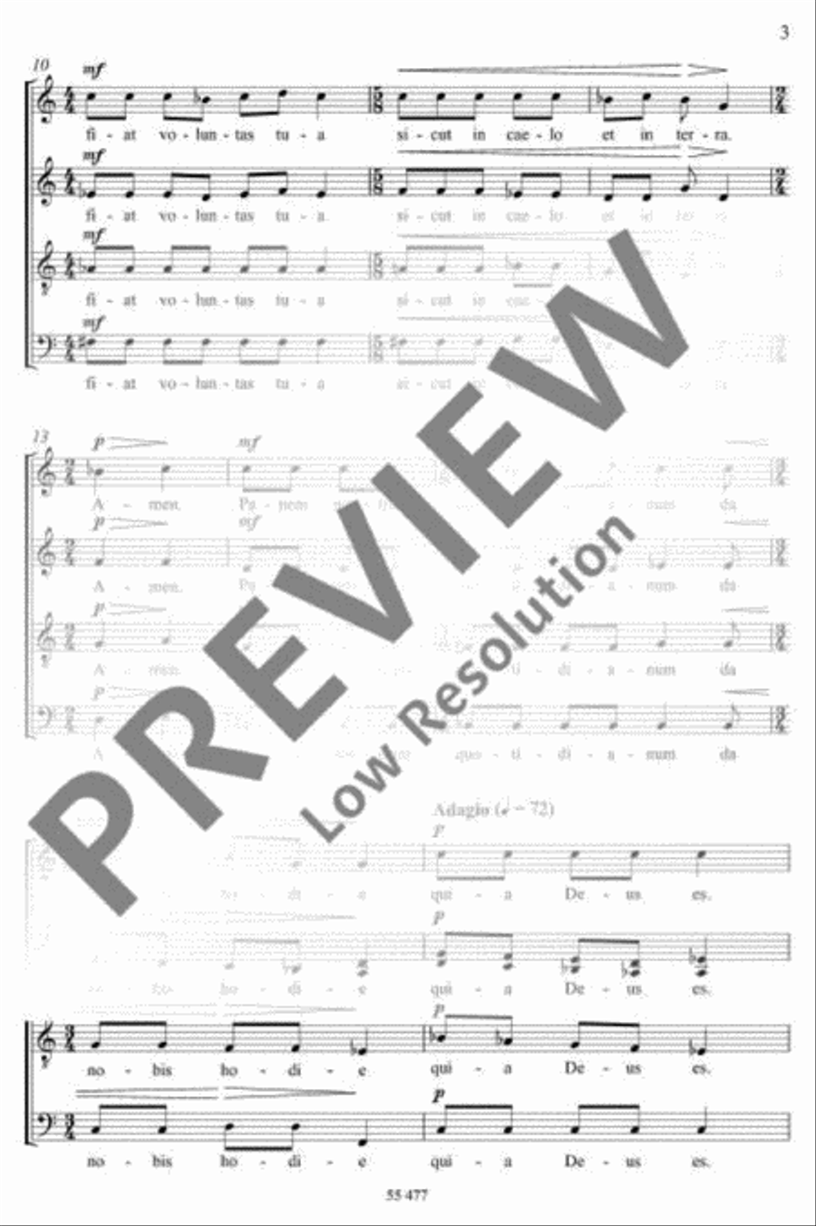 Pater noster 4-Part scores gallery preview page 4