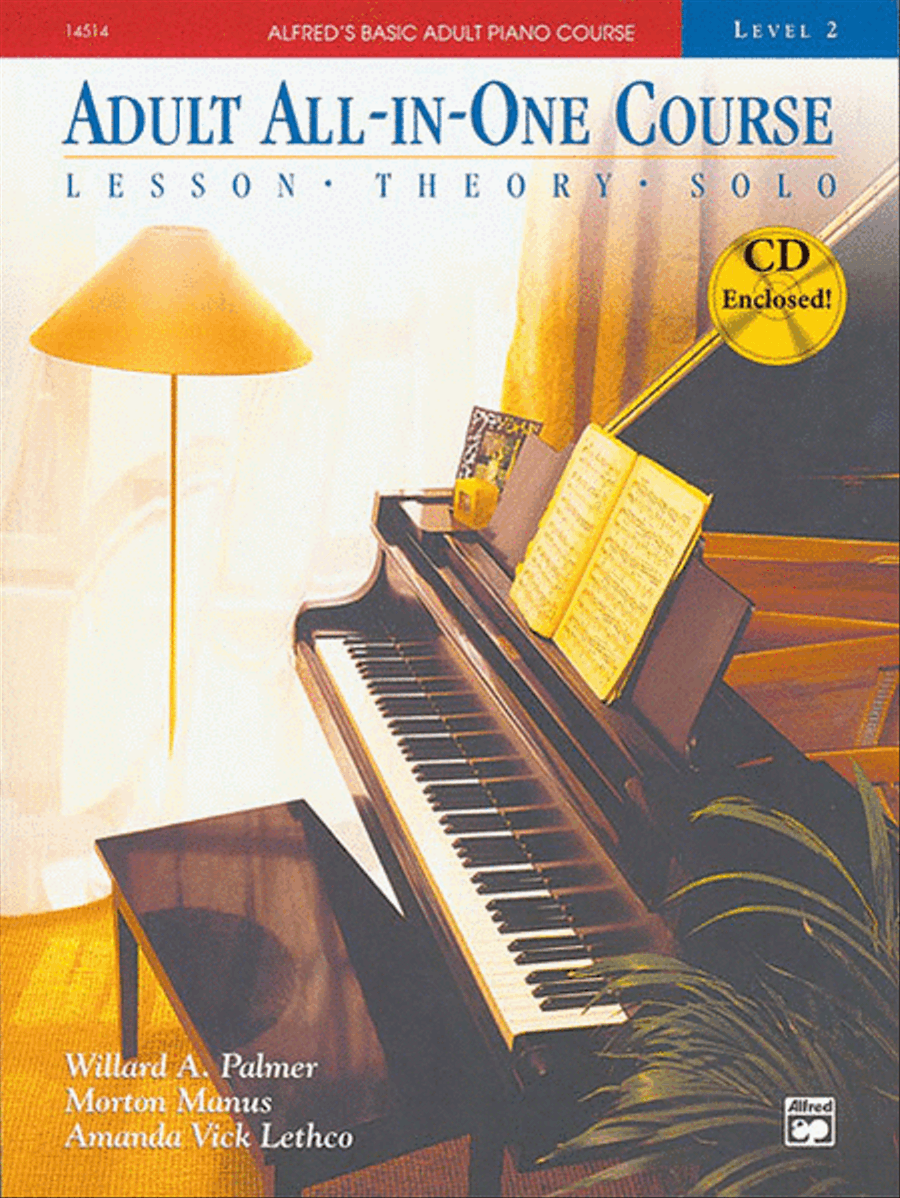 Alfred's Basic Adult All-in-One Course, Book 2 Piano Method scores gallery preview page 1
