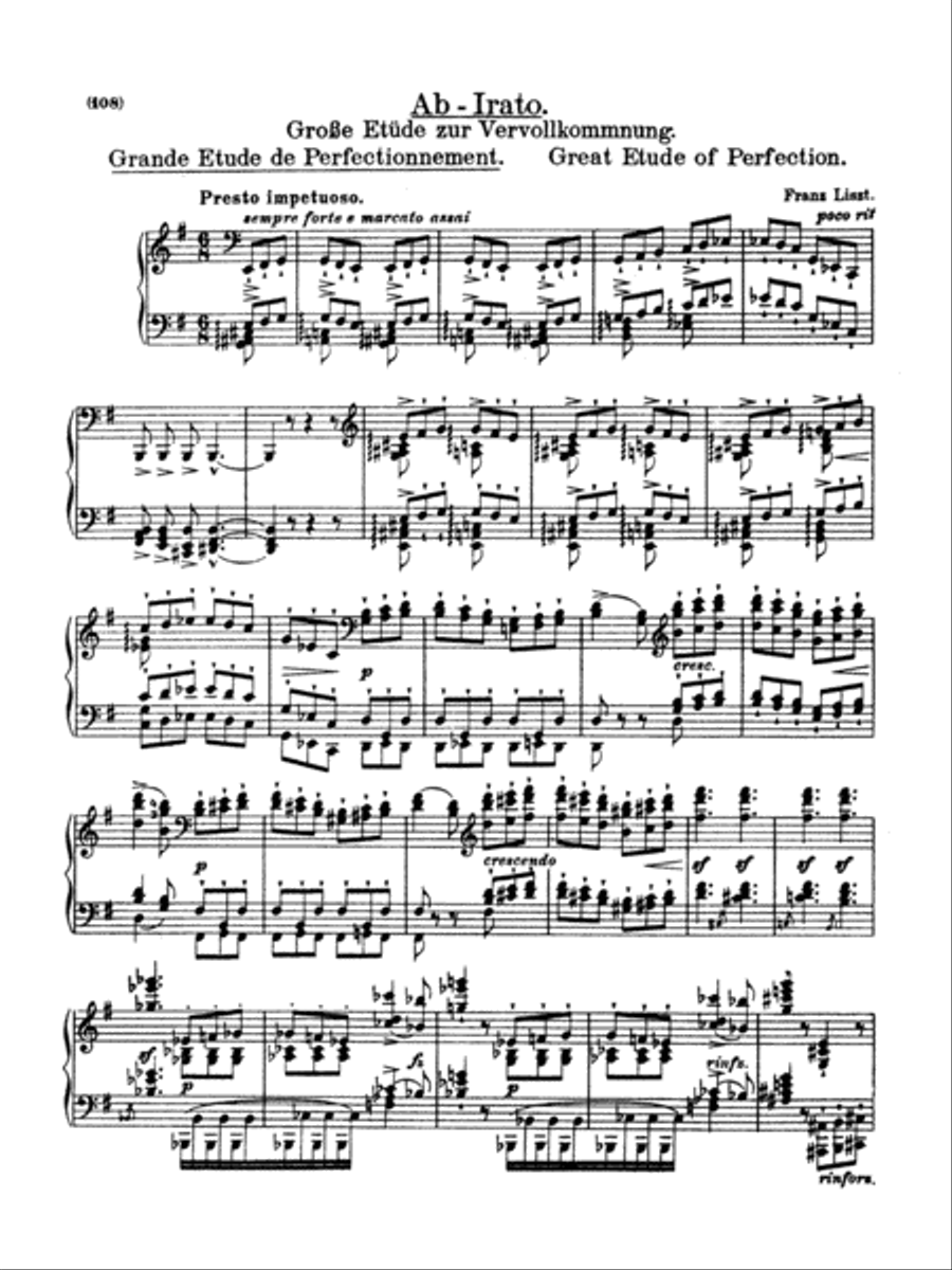 Liszt: Etudes (Volume III) Piano Method scores gallery preview page 1