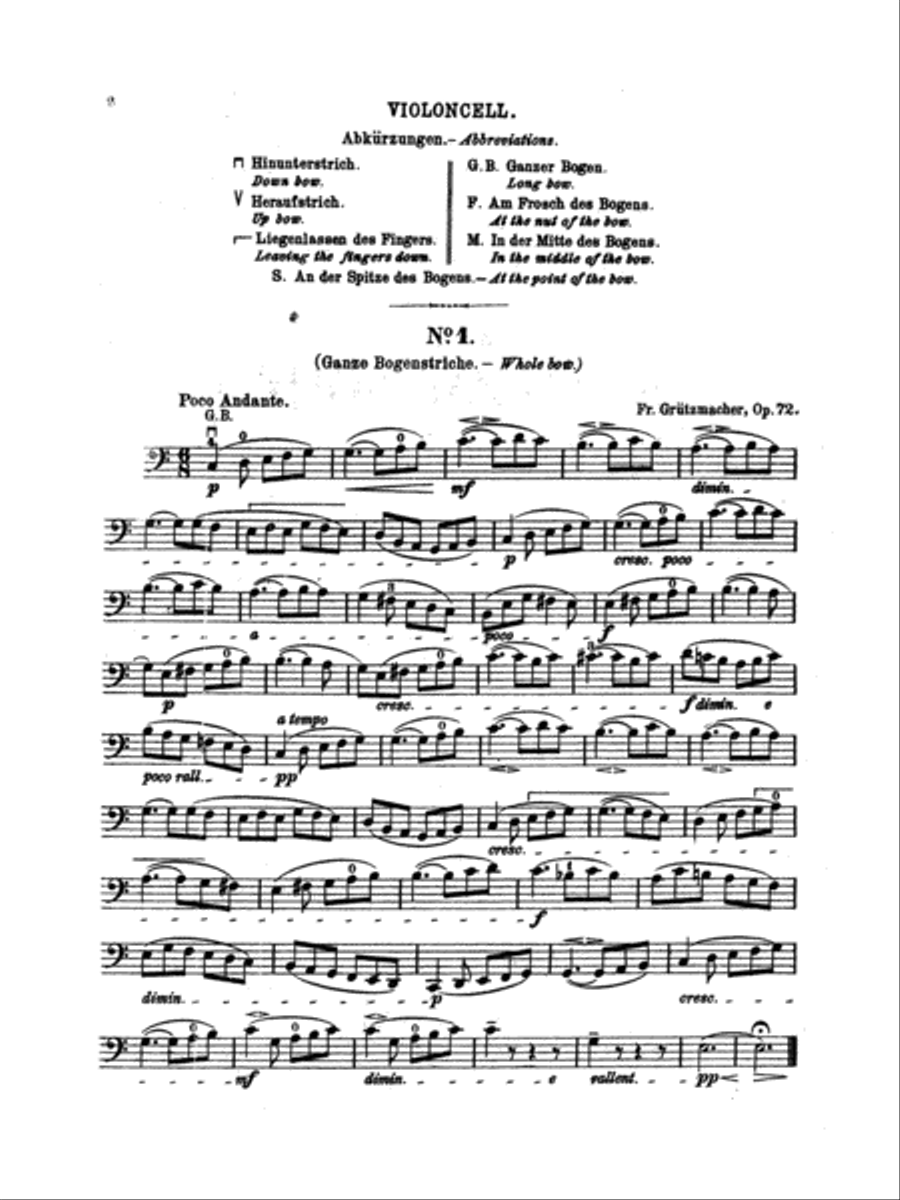 Etudes Op.72 Cl Cello scores gallery preview page 3