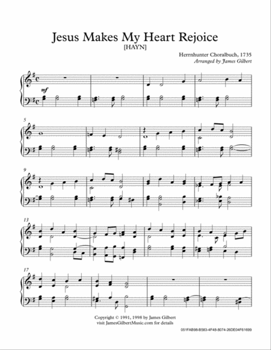 Jesus Makes My Heart Rejoice Piano Solo scores gallery preview page 2