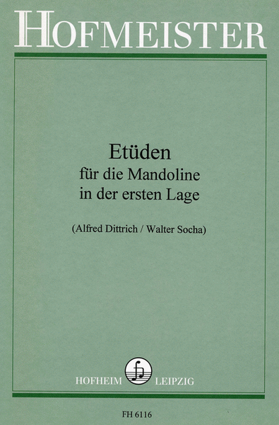 Etuden fur die Mandoline in der ersten Lage