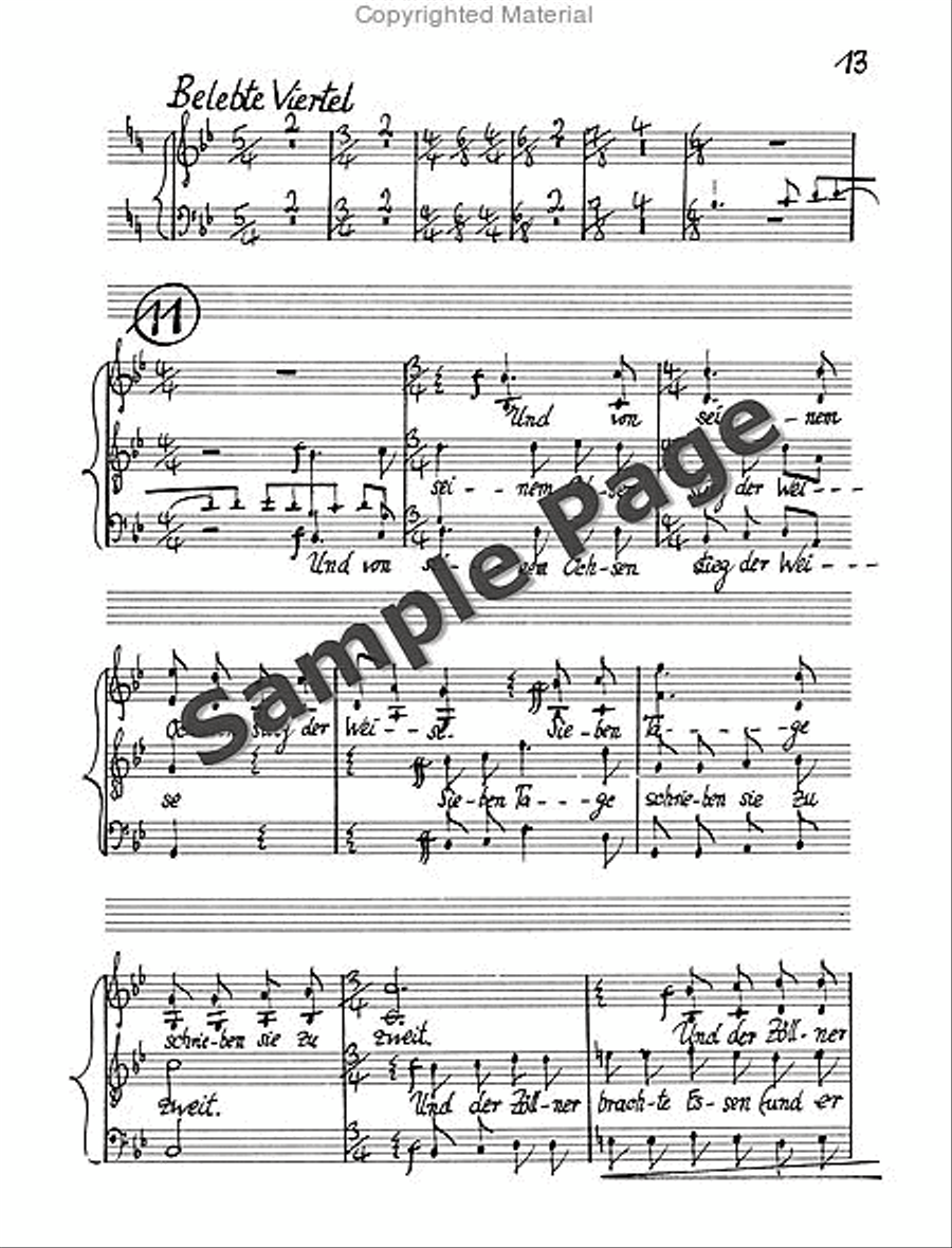 Legende Vom Weisen Choral Score 4-Part scores gallery preview page 16
