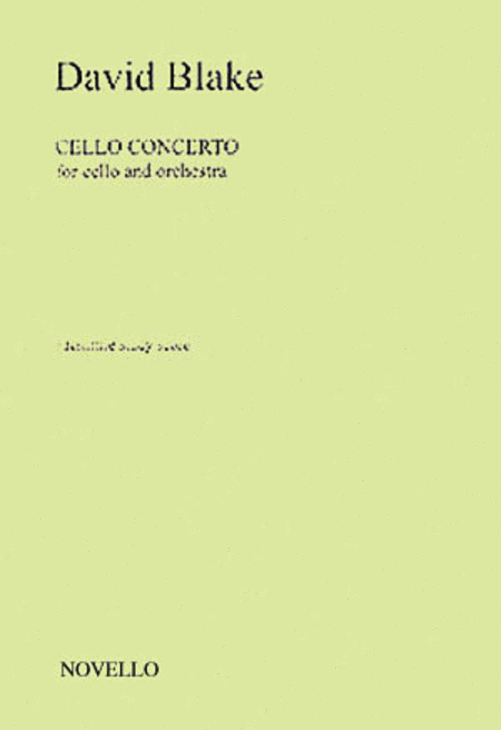 David Blake: Cello Concerto