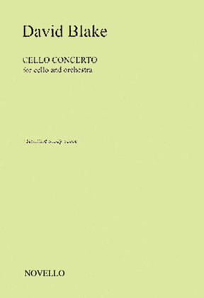 Book cover for David Blake: Cello Concerto