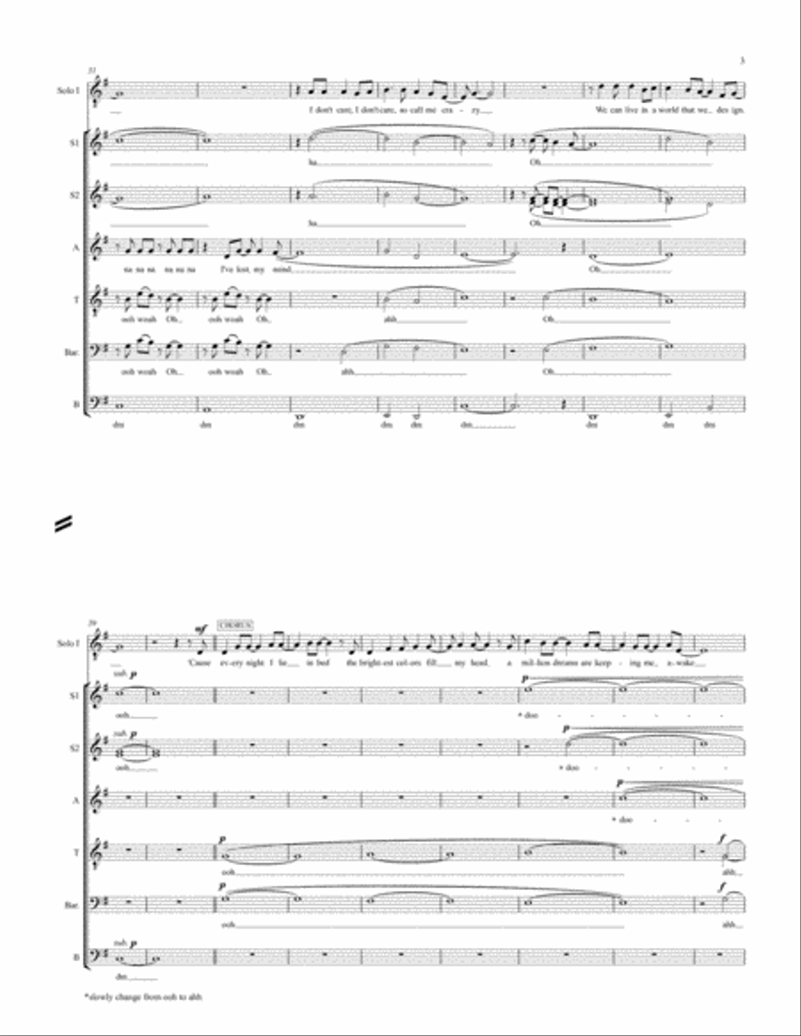 A Million Dreams 4-Part scores gallery preview page 3
